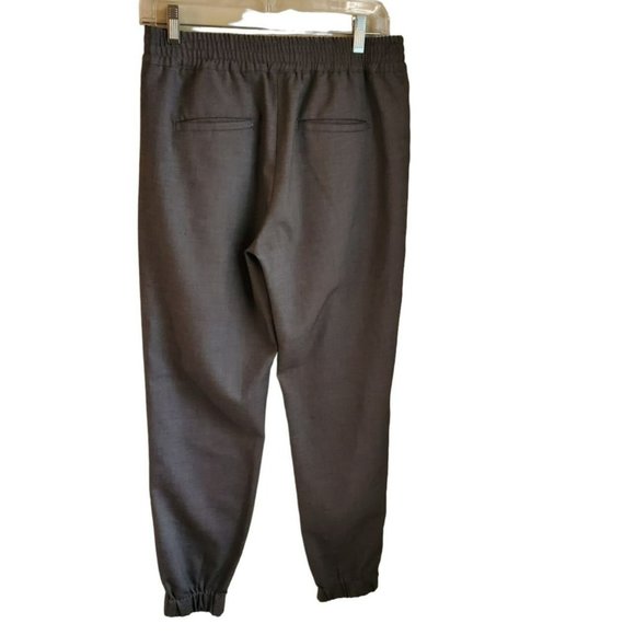 Banana Republic Women's Gray Dress Jogger Pants Size 6 Zippered Pockets Pull On - Picture 4 of 5